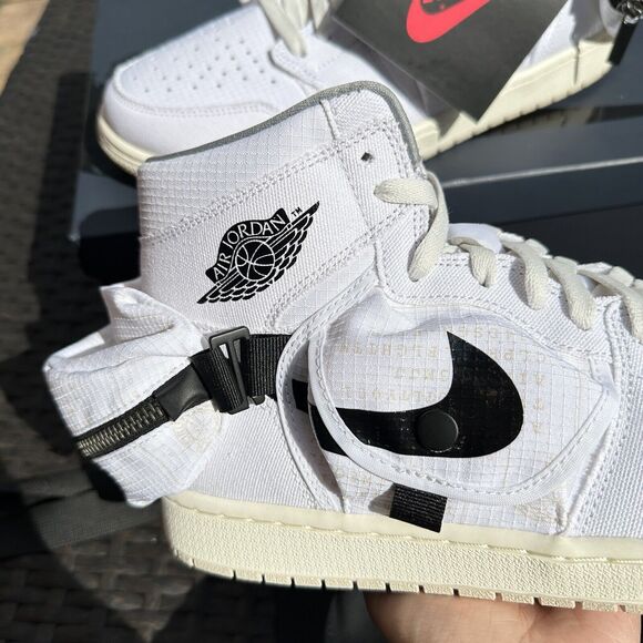 Nike Air Jordan 1 Retro Utility High Men\'s Shoes White DO8727-100 Size 11.5 main image 10
